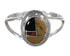 Sterling Silver Southwest Multicolor Inlay Ring Size 5 AX80542